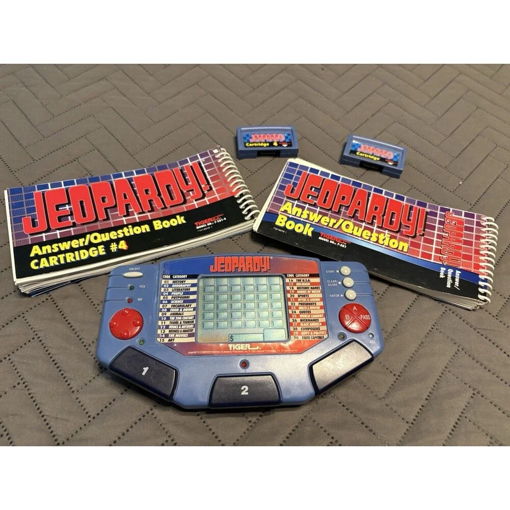 Jeopardy Handheld Game with Cartridge Bundle Tested
